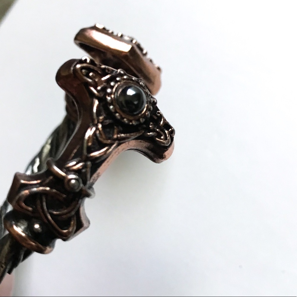 Thor Thunder-hammer Viking Torque Cuff - Picture 8 of 8